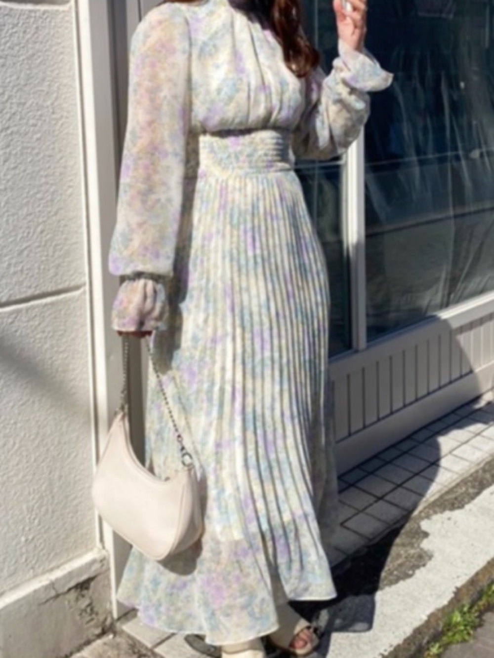 Beautiful floral maxi dress from Nice Claup - Japanese Brand